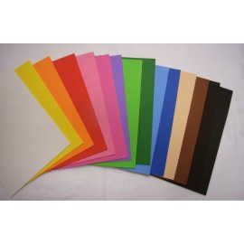 SET 15 FOGLI GOMMA CREPLA COLORI ASSORTITI CM 21X30