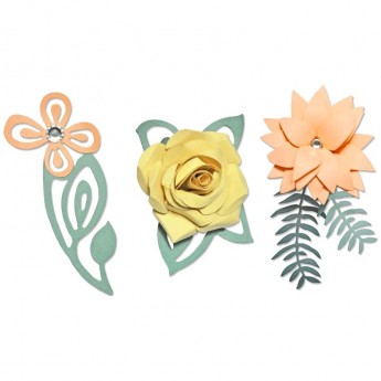 FUSTELLA LOVE BIRDS 3D FLORAL