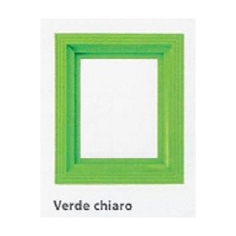 CORNICE IN PLASTICA PER PIASTRA CM 10X12 VERDE CHIARO