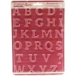 STAMPO PVC MORBIDO ALFABETO MAIUSCOLO
