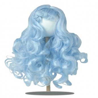 PARRUCCA RICCIA AZZURRA
